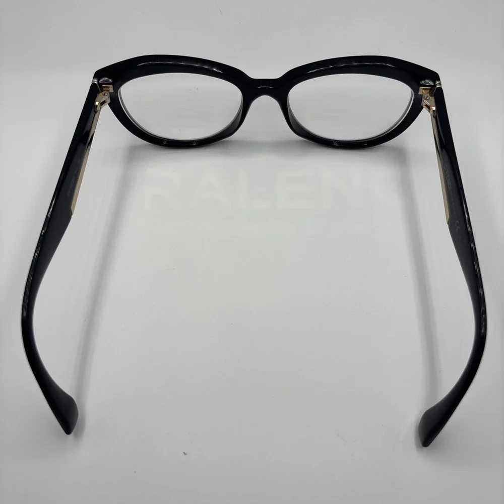 FENDI FF 0020 D28 BLACK GOLD AUTHENTIC DESIGNER FRAMES EYEGLASSES 140mm #C307